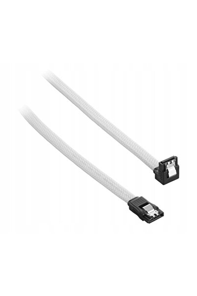 CableMod Cablu SATA 3 în unghi ModMesh 60cm - Alb