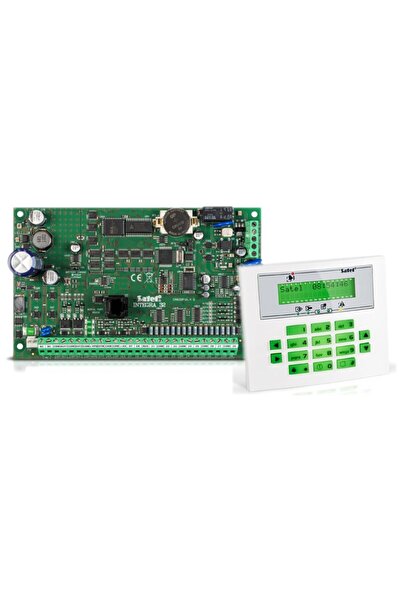 SATEL KIT ALARMĂ INTEGRA 32 7 SENZORI ANTI-ANIMALE PANOU LCD