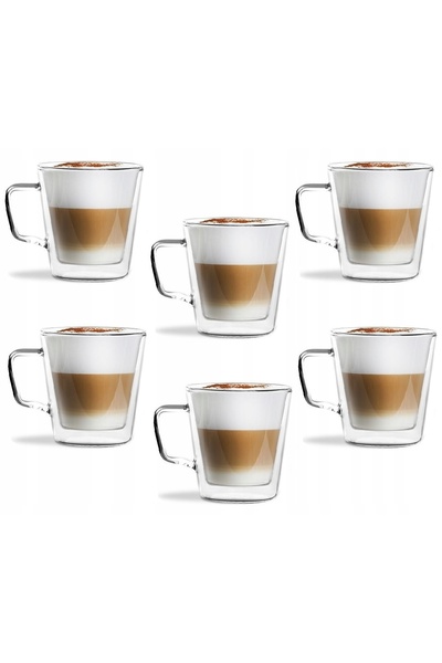 Vialli Design VIALLI 6 CĂNI TERMICE CAFEA CEAI DIVA 250 LINGURIȚE AMEFA