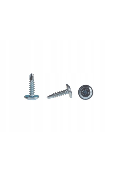 NO BRAND Șurub autofiletant pentru metal și lemn, cap plat, WFS 4,2x16mm, 100...