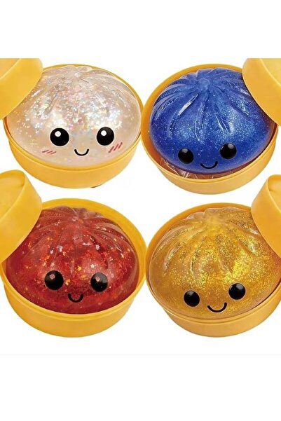 OEM Jucarie interactiva copii, set 4 bucati, dumplings squishy, design bao, m...