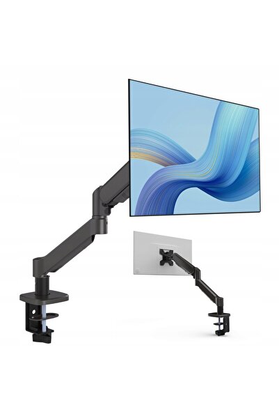NO BRAND Suport de birou pentru monitor, rotativ, cu arc pe gaz, reglabil, 13...