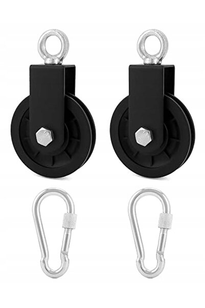 NO BRAND 2 BUC. ROLE DE 90 MM PENTRU MAȘINA DE FITNESS CU CABLE (LAT PULLDOWN)