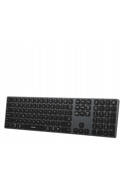 NO BRAND Tastatură Silver Monkey Alu Keys Premium cu iluminare de fundal, Negru