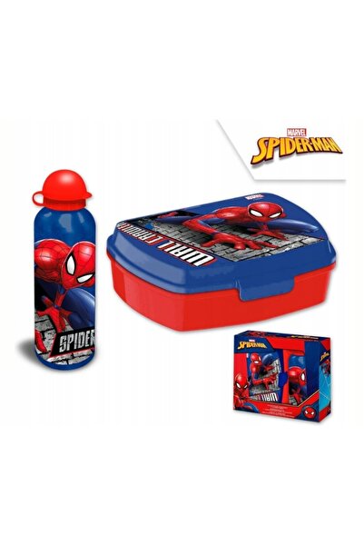 NO BRAND Set 2 în 1: Cutie de prânz și sticlă de apă pentru școală, Spider-Man
