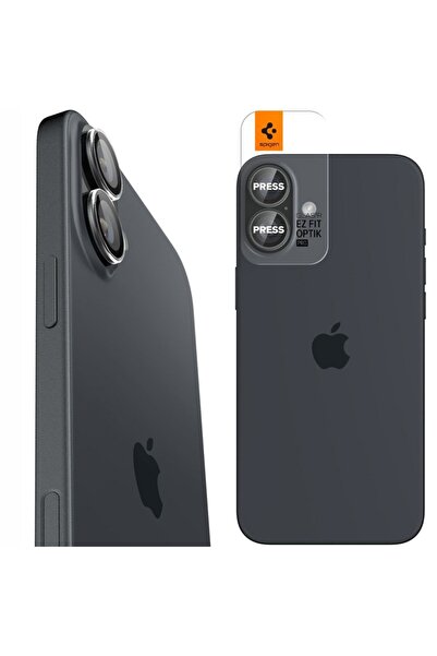 Spigen Sticlă pentru lentilă cameră pentru iPhone 17 / 16 / Plus EZ Fit Optik...