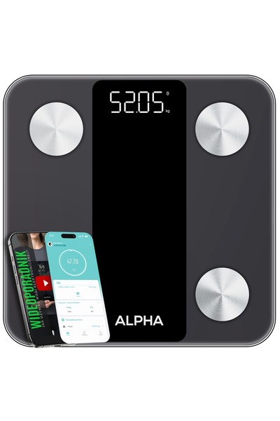 Alpha Cântar de baie inteligent 3 Negru