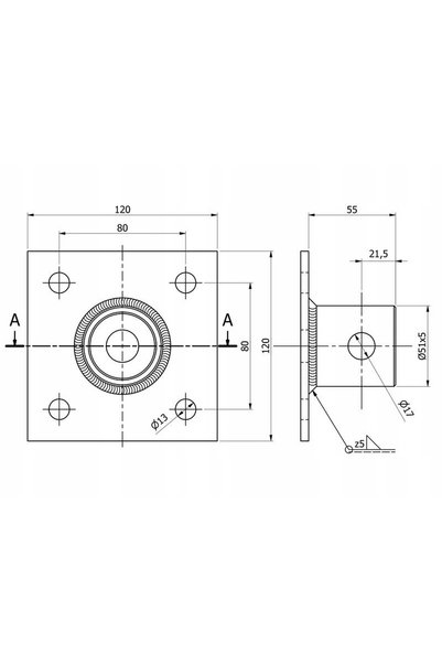 NO BRAND Adaptor pentru ridicător de tijă SIMOL S.29317, suport de fixare S.1...