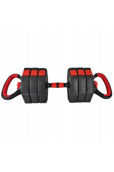 EB FIT Set 4 în 1 de kettlebell-uri, bară și gantere, din material compozit, ...