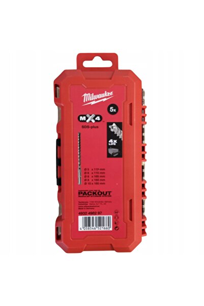 Milwaukee Burghie pentru beton SDS-Plus MX4 5-12mm (5 bucăți) 4932498297