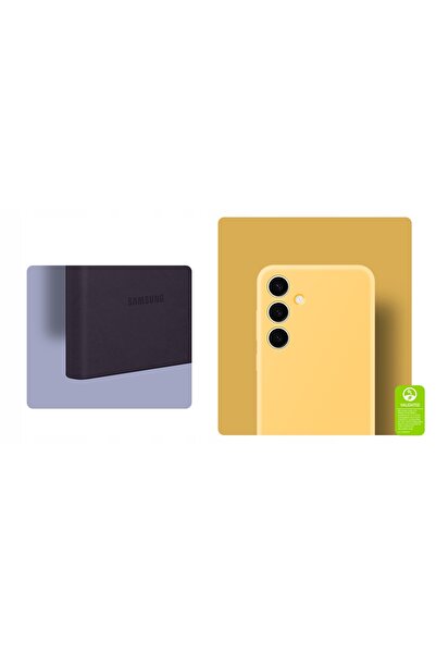 Samsung Husă de silicon pentru Galaxy S24 Ultra, galbenă, husă de protecție s...