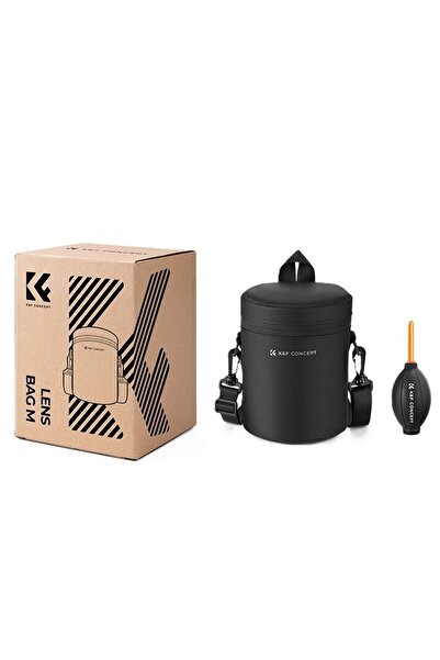 K&F CONCEPT Husă impermeabilă pentru obiectiv 15x11cm + Parasolar K&F