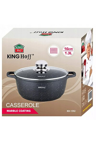 Kinghoff Oală de marmură 1,3 L Antiaderentă 16 cm KH-1592