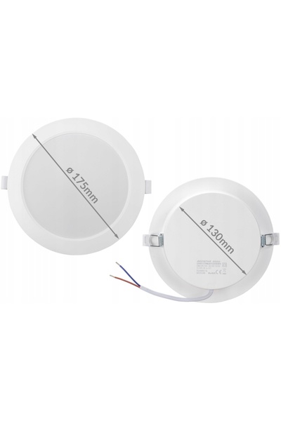NO BRAND 2x Corp de iluminat LED tip panou de tavan de 12W, cu ramă de montaj...