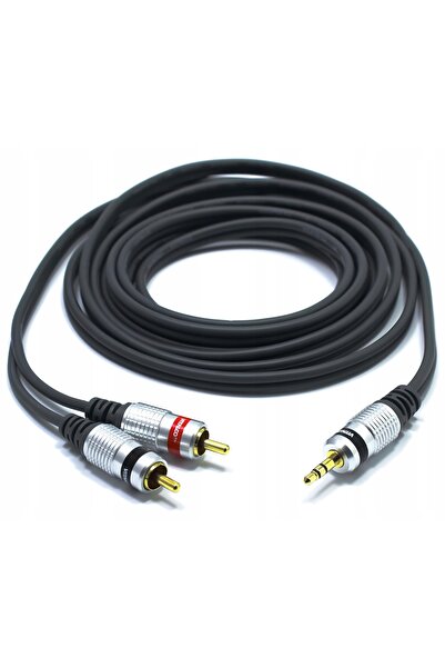 NO BRAND Cablu Mini Jack 2x RCA 15m Jack 3.5 Stereo 2RCA Cinch Aux Vitalco