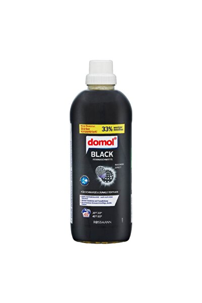 DOMOL Çamaşır Makinesi Deterjanı Sıvı Siyah ve Koyu Renkler 40Y, 1000 ml