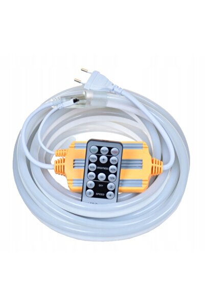 NO BRAND Bandă LED impermeabilă NEON Cold FLEX 230V KIT 50m + TELECOMANDĂ