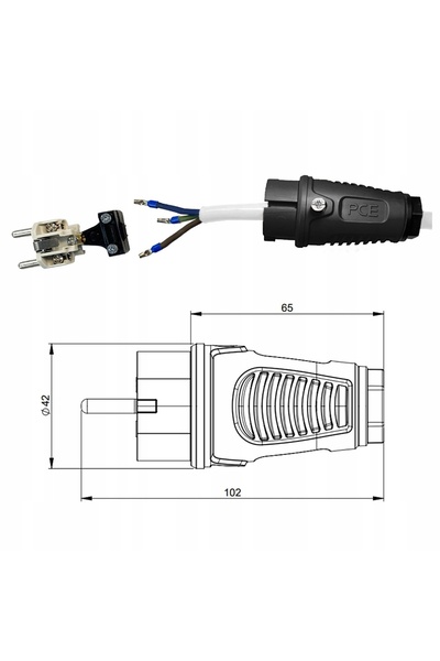 NO BRAND Cablu prelungitor pentru tobe Polwinit OWY H05VV-F 3x1.5 ranforsat a...