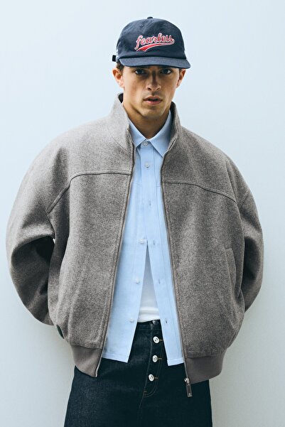Bershka Kaşe bomber ceket