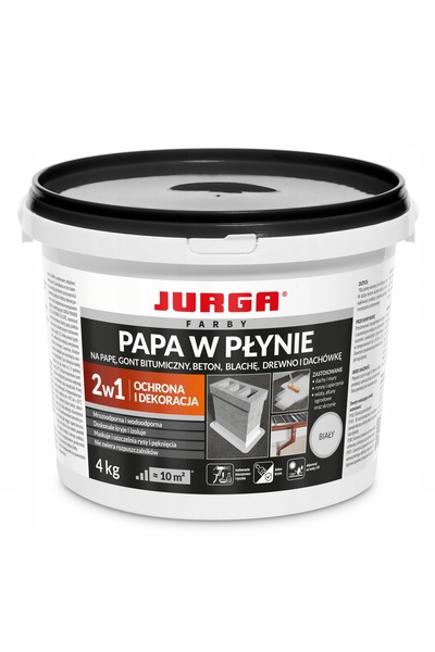 NO BRAND JURGA PAPA LICHIDĂ ALBĂ DE PROTECȚIE, IMPERMEABILĂ, PENTRU ACOPERIȘU...