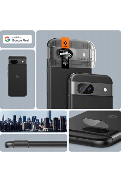 Spigen PROTECTOR OPTIC CAMERA TR EZ FIT PENTRU GOOGLE PIXEL 8A PACHET 2 BUCĂȚI