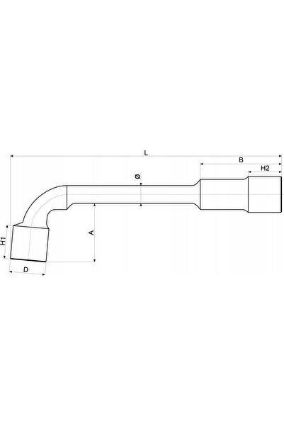 yato Cheie tubulară tip L de 27 MM pentru pipă de fumat YT-1647