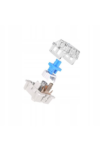 NO BRAND Switch-uri RK Blue, 110 bucăți, pentru tastatură mecanică, cu 3 pini...