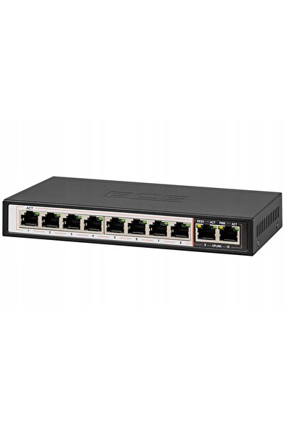 BCS Switch 8x POE 8 porturi BASIC BCS-B-SP08G02G Full Gigabit 10/100/100Mbps