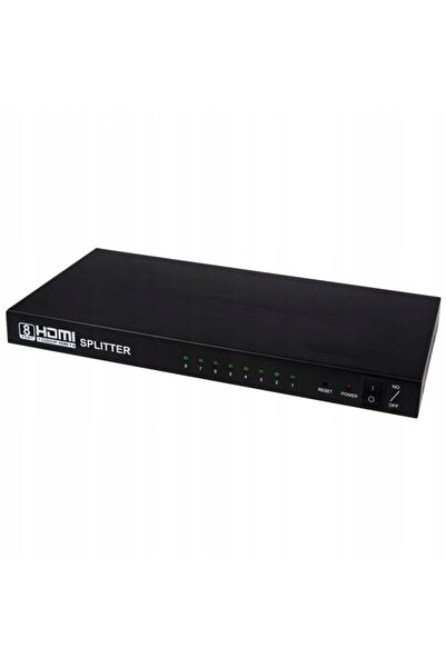 NO BRAND Splitter HDMI 1/8 – Distribuitor activ de semnal pentru televizor