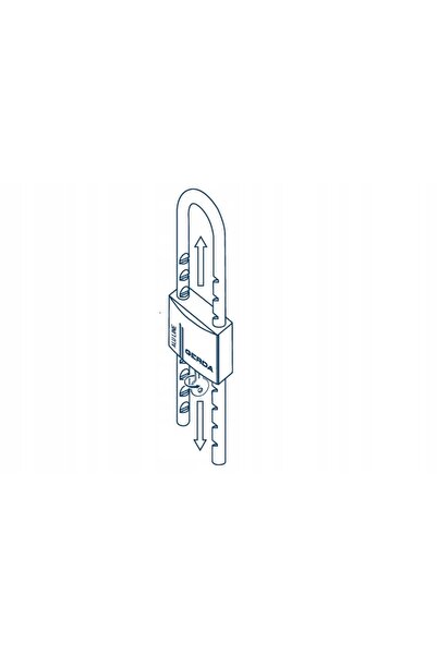 gerda Lacăt Jarzmowa ALU LINE Tip cu bară reglabilă 50-149 mm Aluminiu