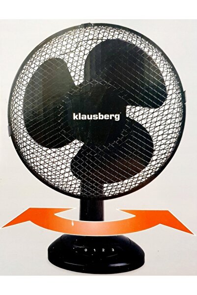 Klausberg Ventilator de birou 21W 23cm negru