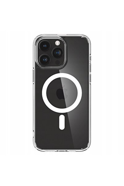 Spigen Husă hibridă transparentă pentru iPhone 15 Pro Max cu atașare magnetică