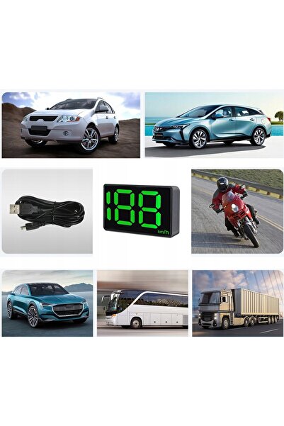 NO BRAND DISPLAY PROIECTOR LED LCD HUD INSTRUMENTE DE AFIȘARE OBD2 USB G3 HEA...