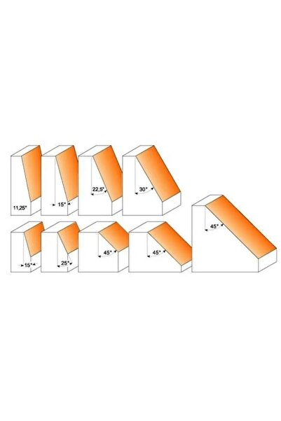 CMT Freză de frezat și modelat, pentru rulment inferior, 12 x 45mm 45 °   HM ...
