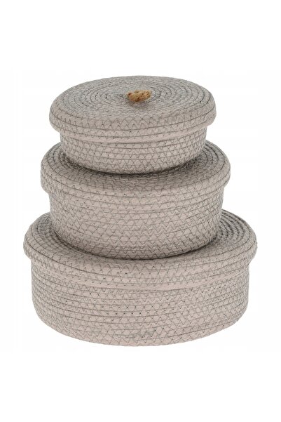 Home Styling Collection COȘ DE IUTĂ pentru depozitare CU MÂNER 3 bucăți