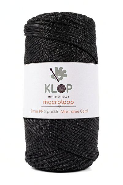 KLOP 2 Mm Simli Polyester Makrame Ipi 200 Gr - 190 M Supla Ip ve Çanta İpliği...