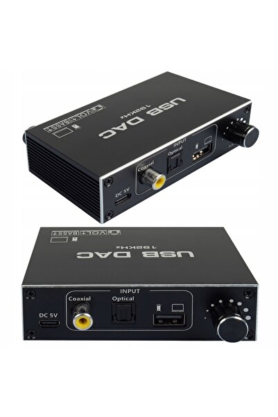 NO BRAND CONVERTOR AUDIO USB DAC TOSLINK COAXIAL CINCH AUX PLACĂ DE SUNET EXT...