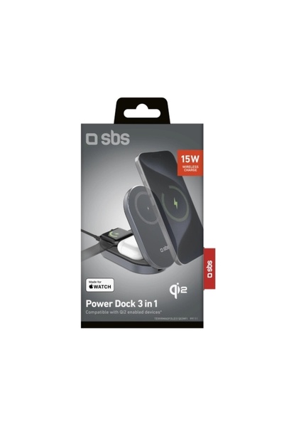 NO BRAND Stație de încărcare wireless SBS 3 în 1 pentru MagSafe Qi2 MFi, pent...