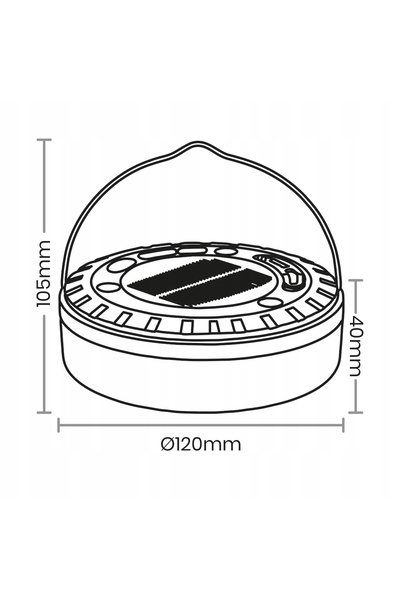Eko-Light Sp. z o.o. Lampa solară Mira 200 lm 3000 K IP44