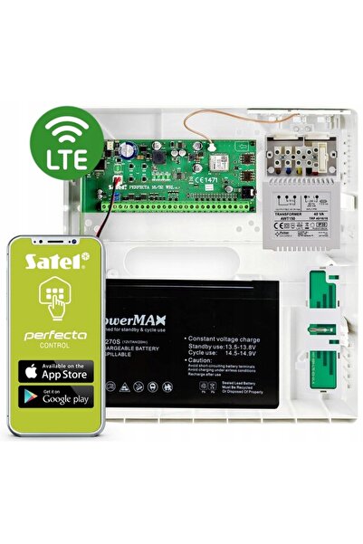 SATEL PERFECTA 16 LTE KIT SISTEM DE ALARMĂ SMS/APlicație Mobilă PULSAR 8x BOSH