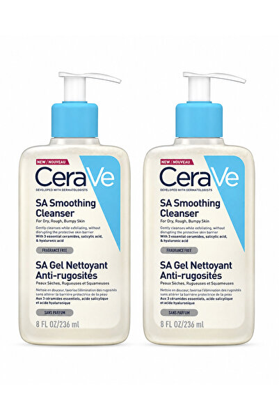 CeraVe Duo Cleansing & Smoothing for Rough Skin – SA Cleansing with Salicylic...