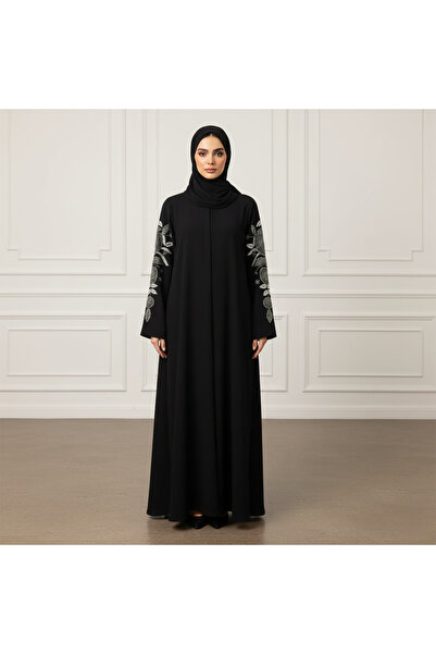 Nukhbaa Botanical Sleeve Abaya – Nida Fabric