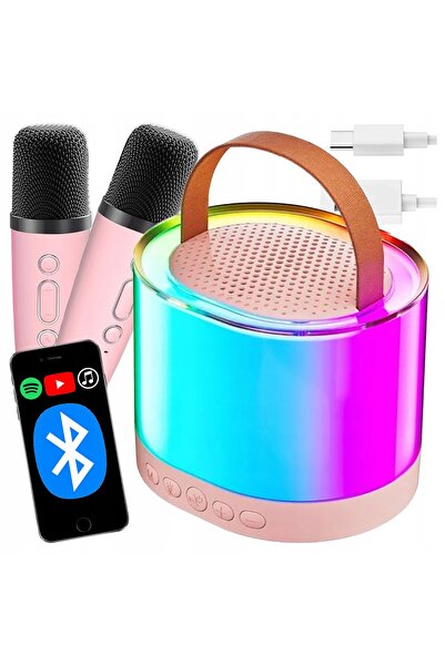 NO BRAND 2x MICROFONE PENTRU COPII SPOZĂRĂ FĂRĂ FIR DIFUZOR BLUETOOTH SET KAR...