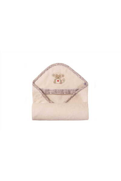BabyMatex Păturică de baie pentru bebeluși 100x100 BAMBOO crem