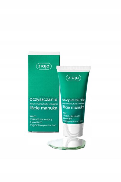 Ziaja CREMĂ DE CURĂȚARE CU FRUNZE DE MANUKA ȘI ACID MANDULIC. MICROEXFOLIANT ...