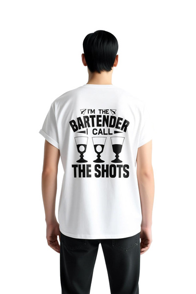 PayBuy Men's Humor Printed T-Shirt Bartender Themed Short Sleeve Round Neck 1...