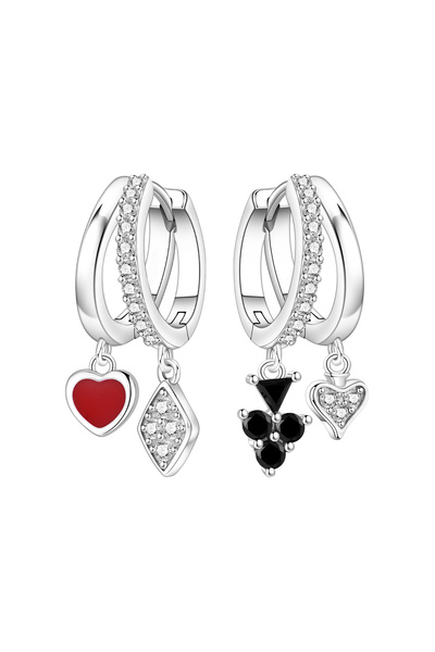 Choice OTE4152 Orstarry S925 Sterling Silver Earring Exquisite Asymmetric Fun...