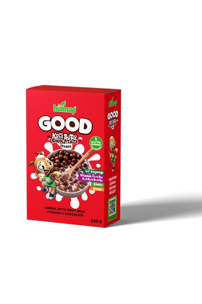 lowell home Goat Milk Chocolate and Vitamin Cereal Gluten-Free Crispy 240 Gr