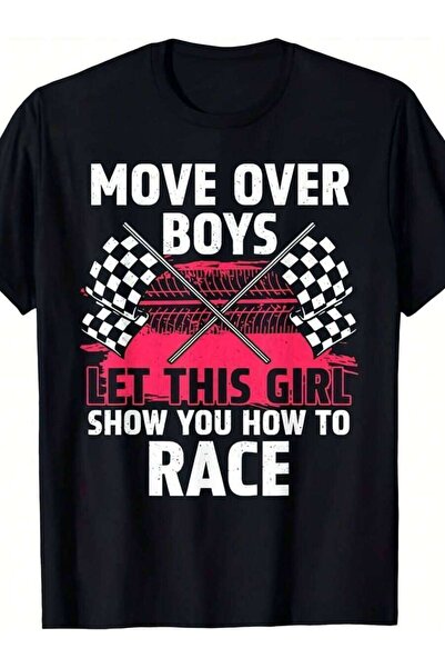 2BIR Racing Art Girls Track Race Car Driver T-ShirtSame Style Men And Women 2...