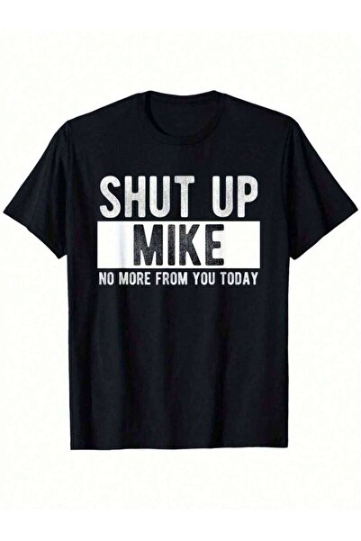 2BIR [Funny Tee]% Cotton Funny 'Mike' Graphic Tee | Casual Round Neck Short S...